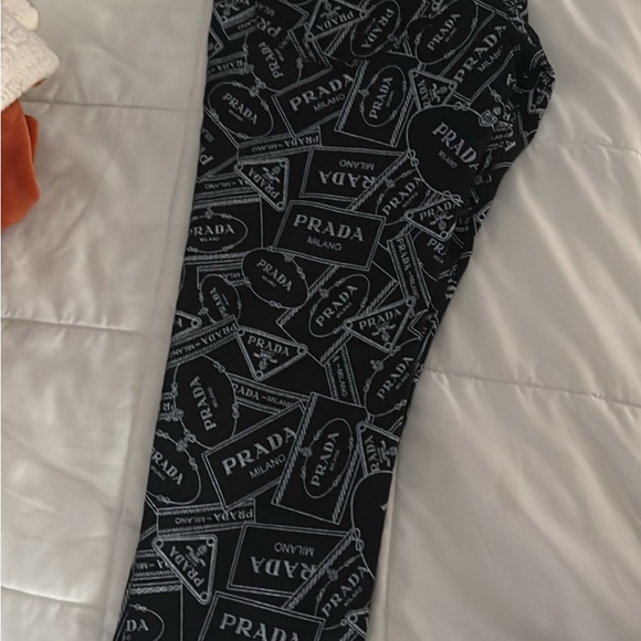 Prada Kids Black Patterned Bottoms